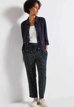Gedessineerde Loose Fit broek