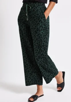 Gedessineerde mousseline broek
