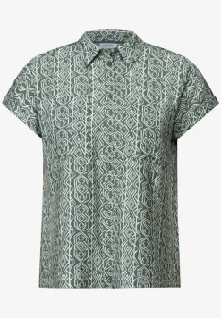 Gedessineerde overhemdblouse