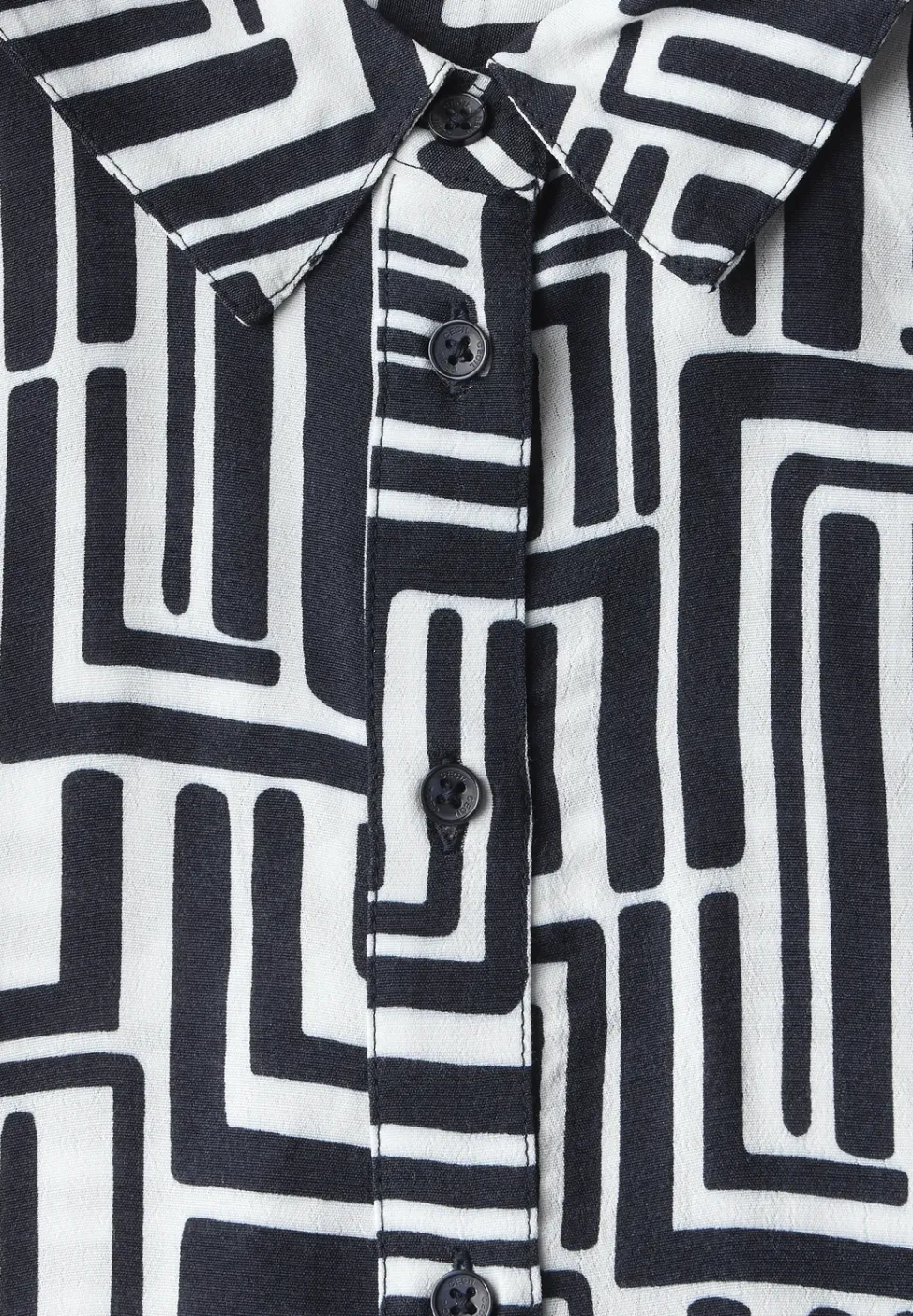 Gedessineerde overhemdblouse