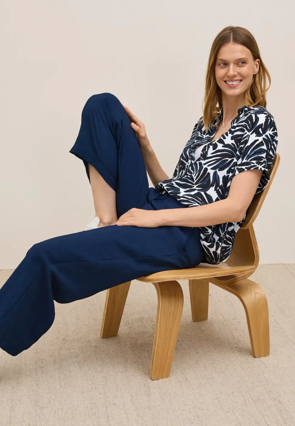 Gedessineerde blouse