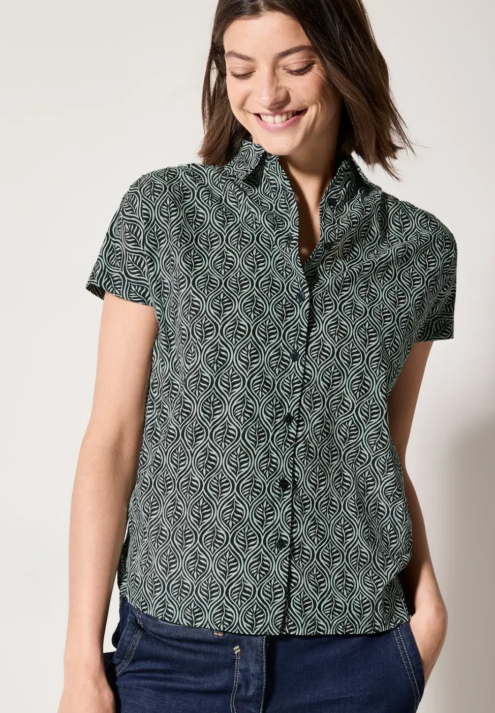 Gedessineerde blouse