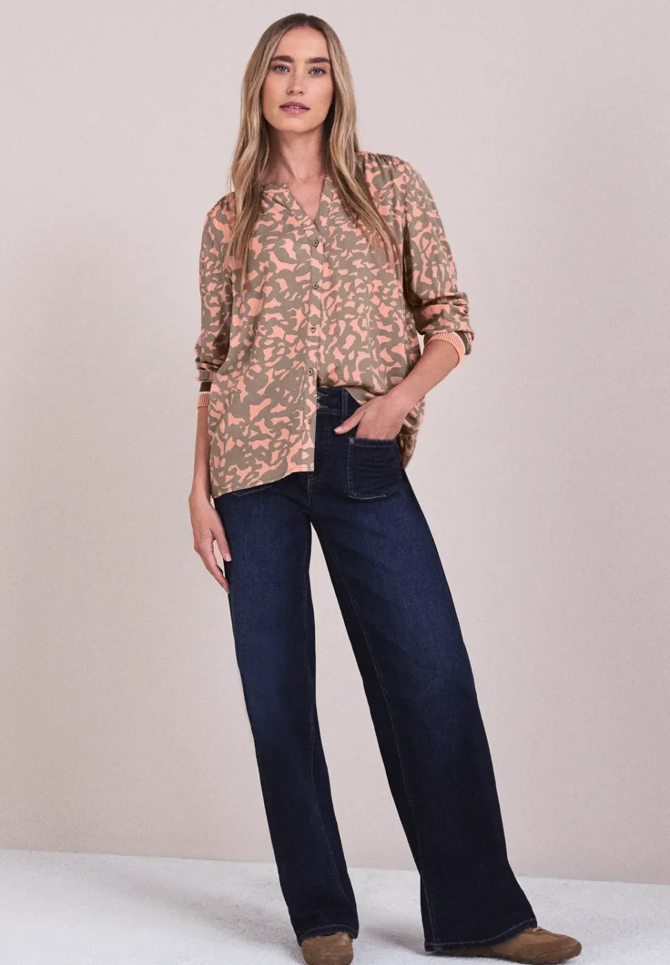 Gedessineerde blouse