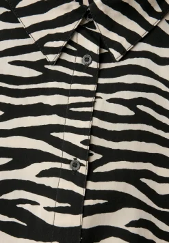 Gedessineerde overhemdblouse