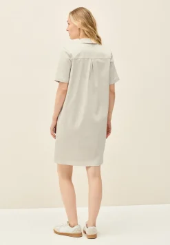 Gekleurde denim blousejurk