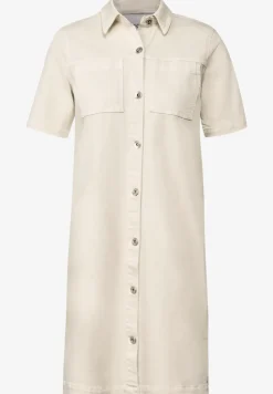 Gekleurde denim blousejurk