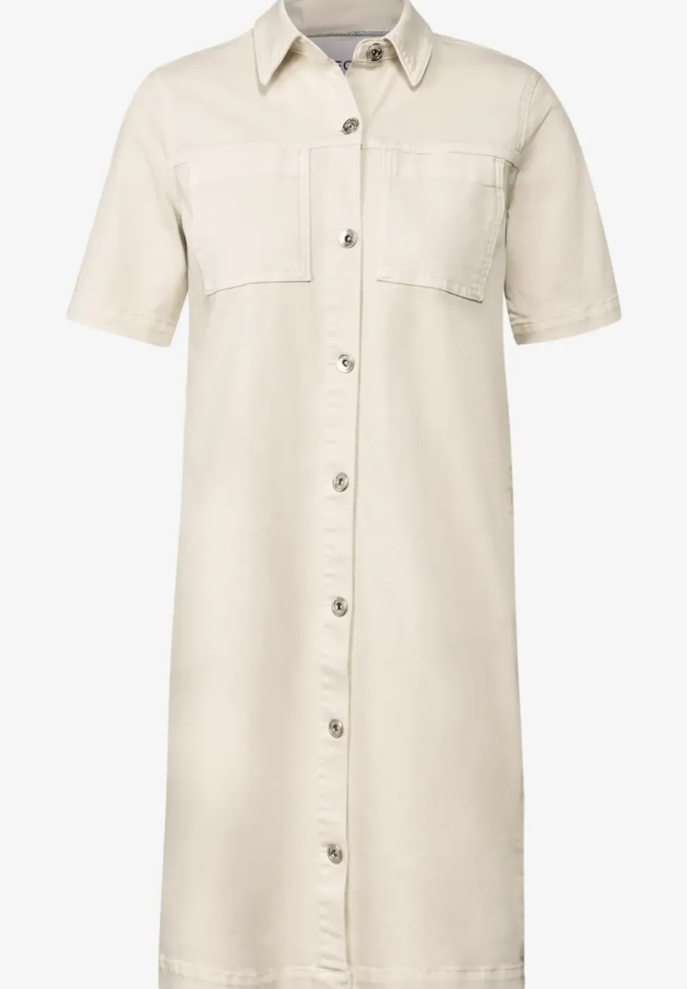 Gekleurde denim blousejurk