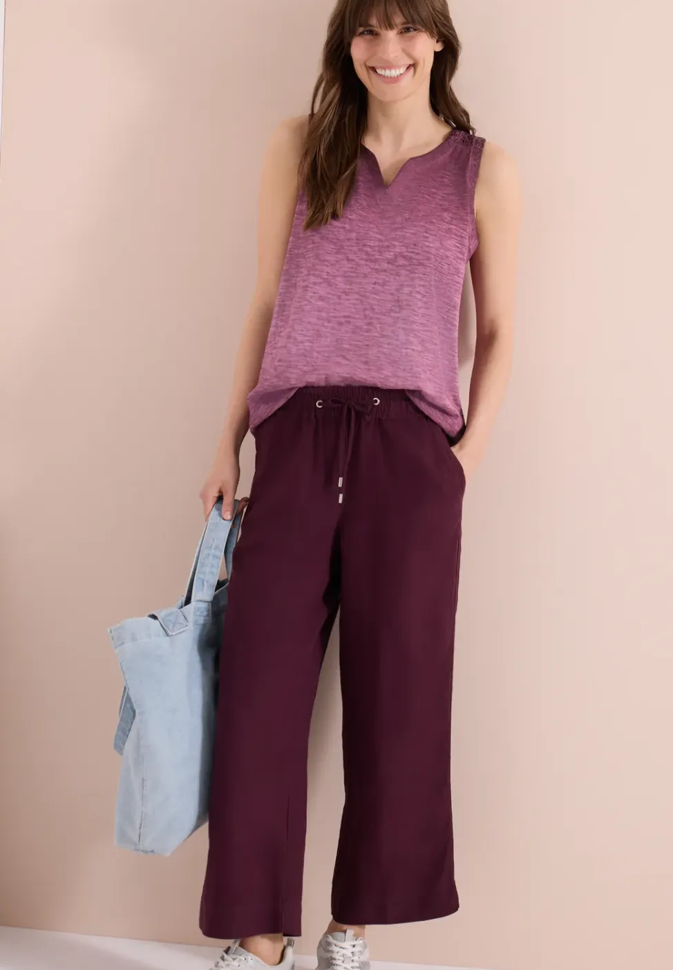 Gekleurde jersey top