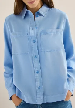 Gekleurde spijkerblouse