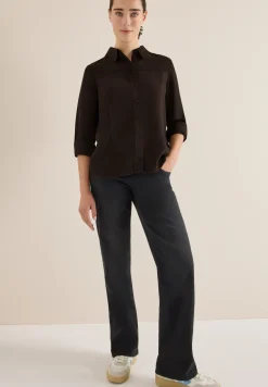 Gekleurd Lyocell overhemd blouse