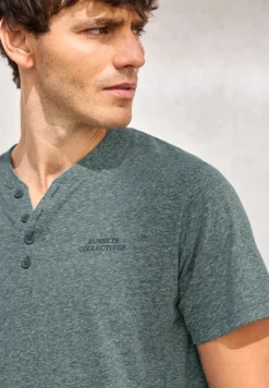 Gemêleerd Henley Shirt