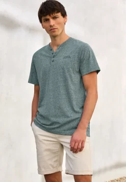 Gemêleerd Henley Shirt
