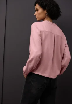 Gemêleerde blouse met ruches