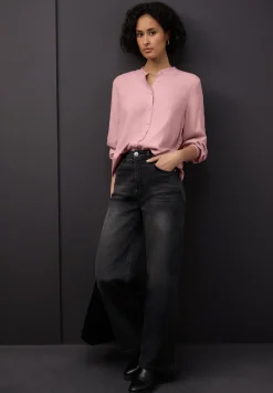 Gemêleerde blouse met ruches