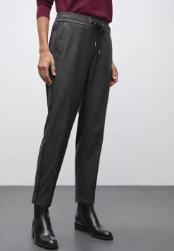 Gemêleerde broek met band