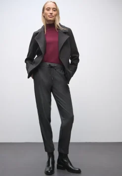 Gemêleerde broek met band