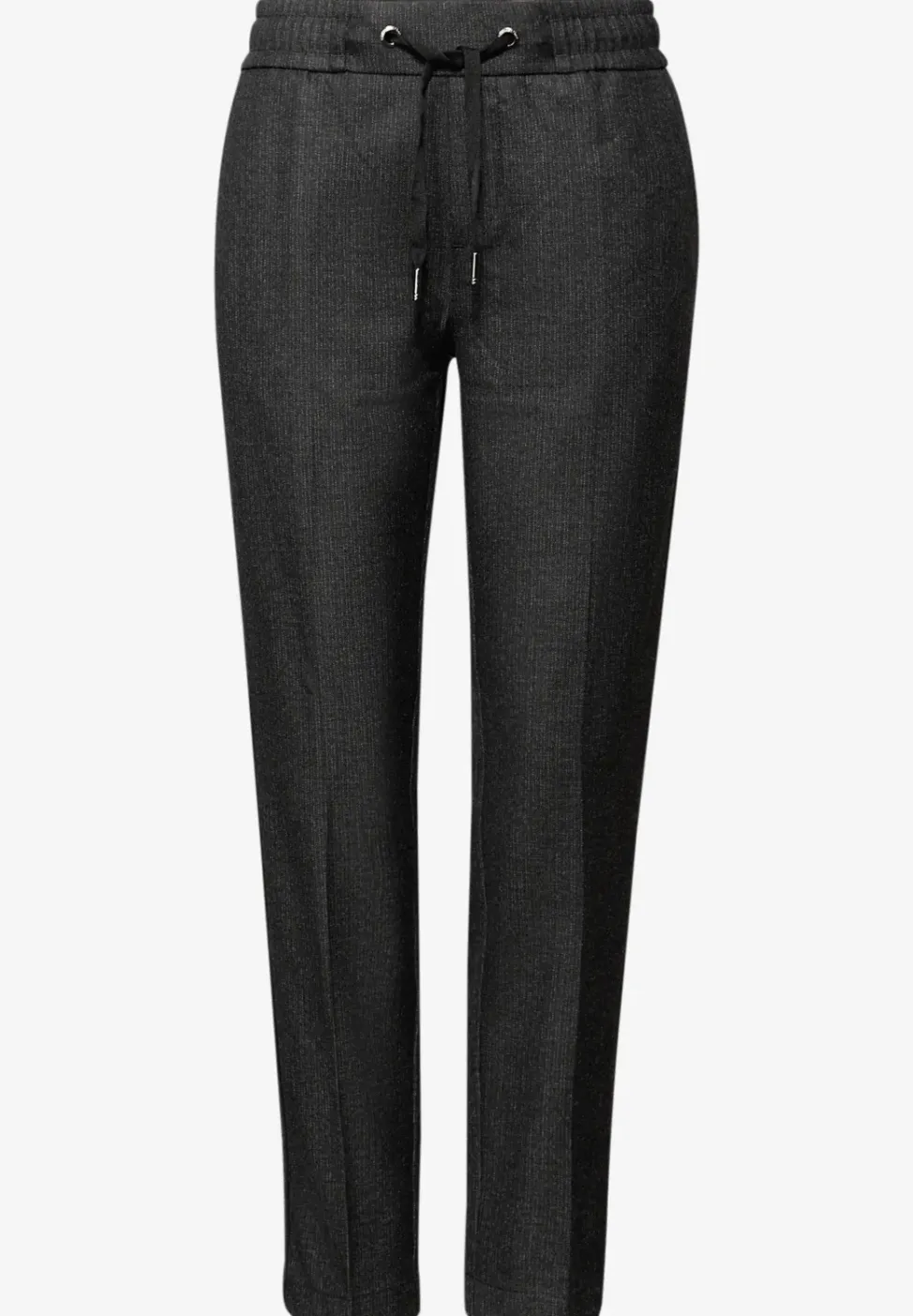 Gemêleerde broek met band