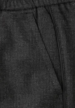 Gemêleerde broek met band