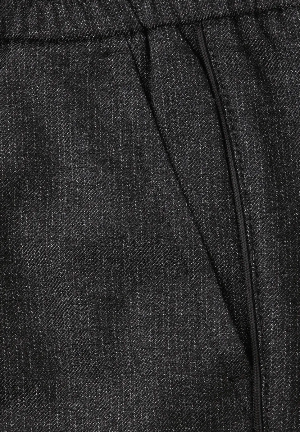 Gemêleerde broek met band
