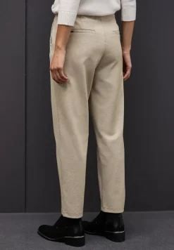 Gemêleerde broek met detail