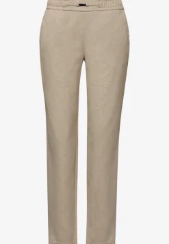 Gemêleerde broek met detail