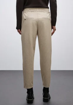 Gemêleerde broek met detail