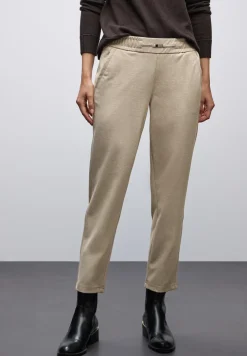 Gemêleerde broek met detail