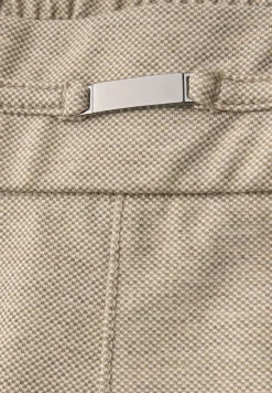 Gemêleerde broek met detail