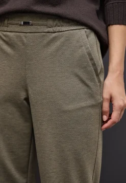 Gemêleerde broek met detail