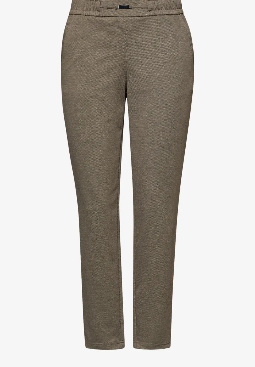 Gemêleerde broek met detail