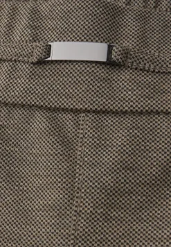 Gemêleerde broek met detail