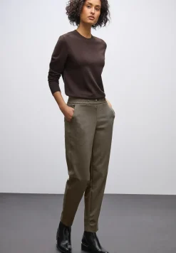 Gemêleerde broek met detail