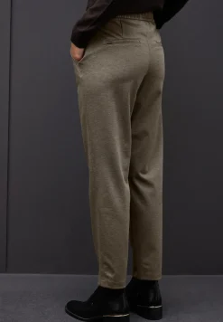 Gemêleerde broek met detail