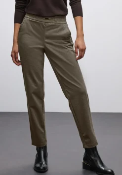 Gemêleerde broek met detail