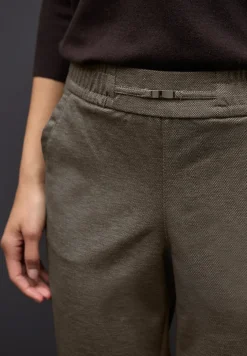 Gemêleerde broek met detail