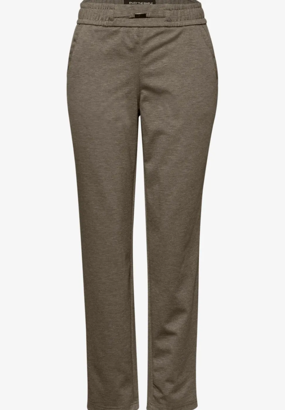 Gemêleerde broek met detail
