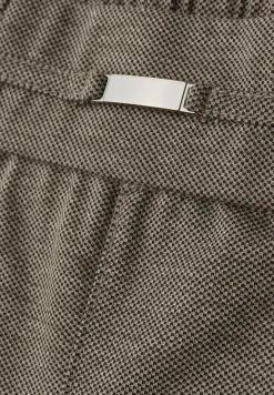 Gemêleerde broek met detail