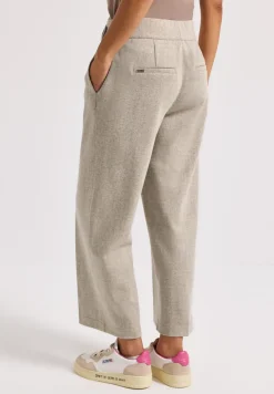 Gemêleerde broek met rechte leg