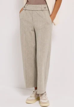 Gemêleerde broek met rechte leg