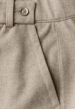 Gemêleerde broek met rechte leg