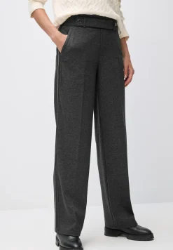 Gemêleerde broek met rechte leg