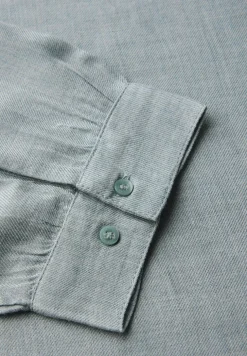 Gemêleerde blouse met ronde hals