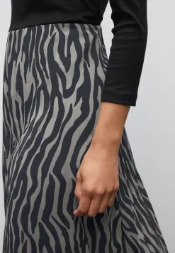 Geplooide chiffon jurk