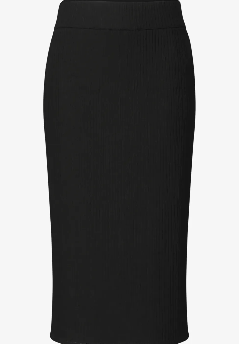 Geribde midirok met elastische tailleband