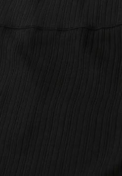 Geribde midirok met elastische tailleband