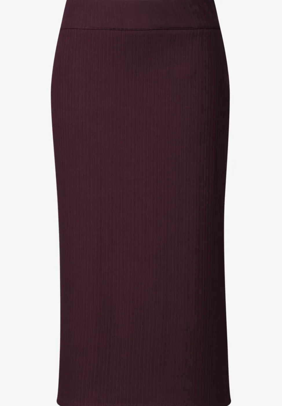 Geribde midirok met elastische tailleband