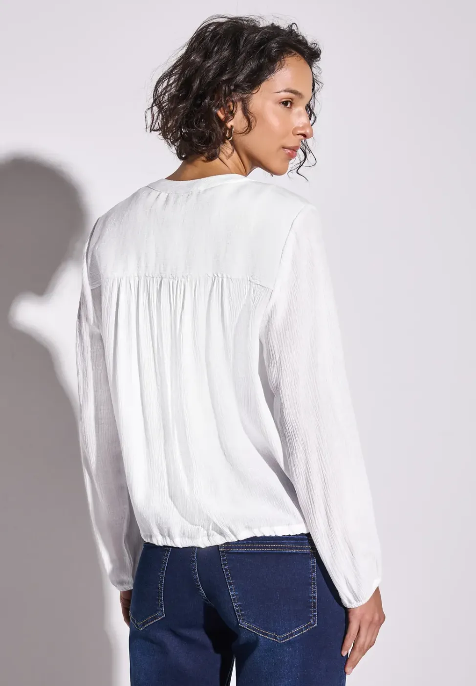 Gerimpelde blouse met rimpels