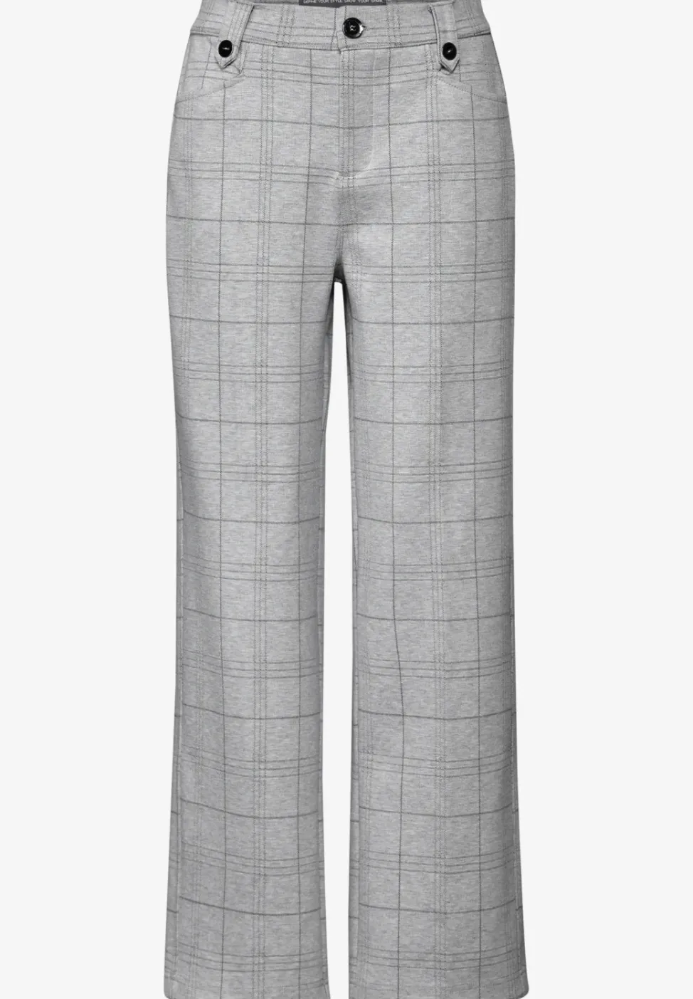 Geruite broek met rechte pijpen