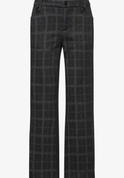 Geruite broek met rechte pijpen