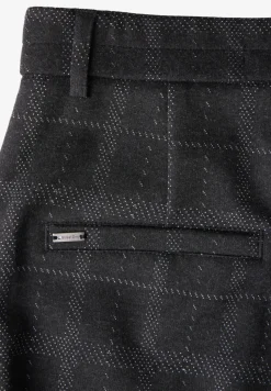 Geruite broek met rechte pijpen